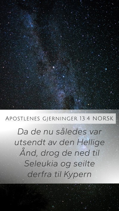 Apostlenes gjerninger 13:4 NORSK Bible Verse Image