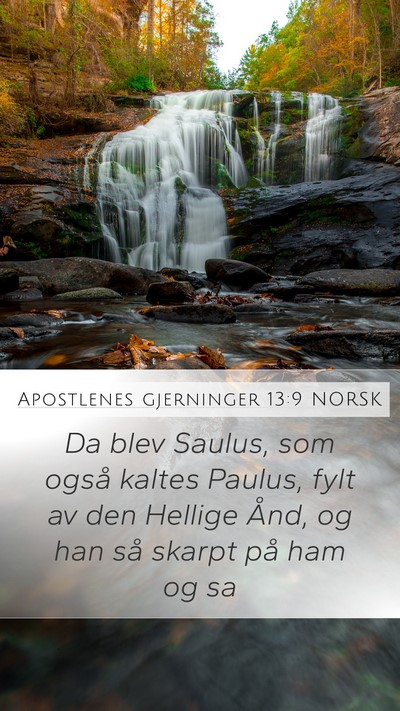 Apostlenes gjerninger 13:9 NORSK Bible Verse Image