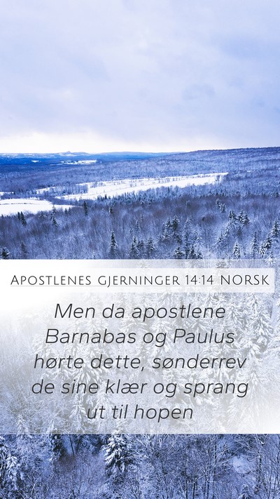 Apostlenes gjerninger 14:14 NORSK Bible Verse Image