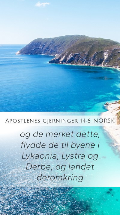 Apostlenes gjerninger 14:6 NORSK Bible Verse Image