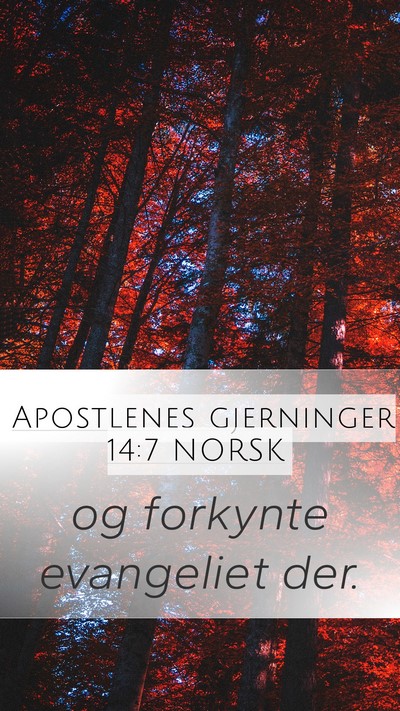 Apostlenes gjerninger 14:7 NORSK Bible Verse Image