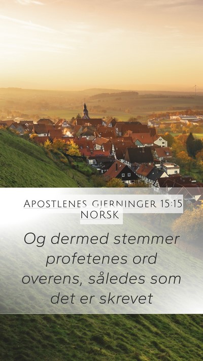 Apostlenes gjerninger 15:15 NORSK Bible Verse Image