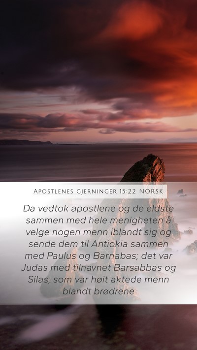 Apostlenes gjerninger 15:22 NORSK Bible Verse Image