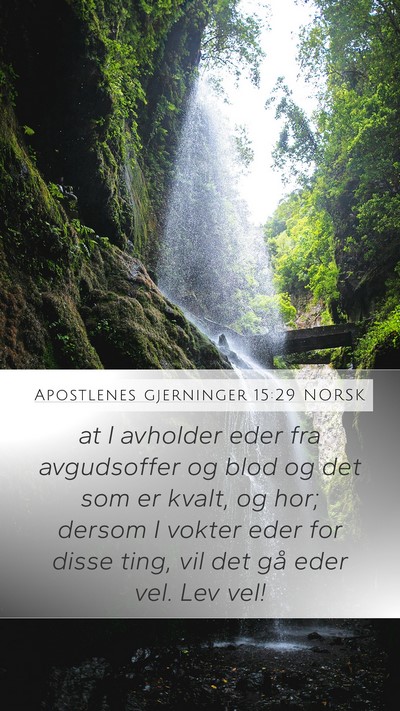 Apostlenes gjerninger 15:29 NORSK Bible Verse Image