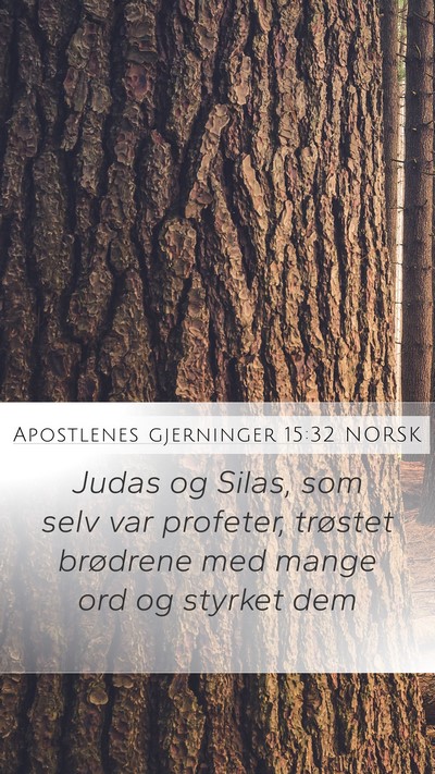 Apostlenes gjerninger 15:32 NORSK Bible Verse Image