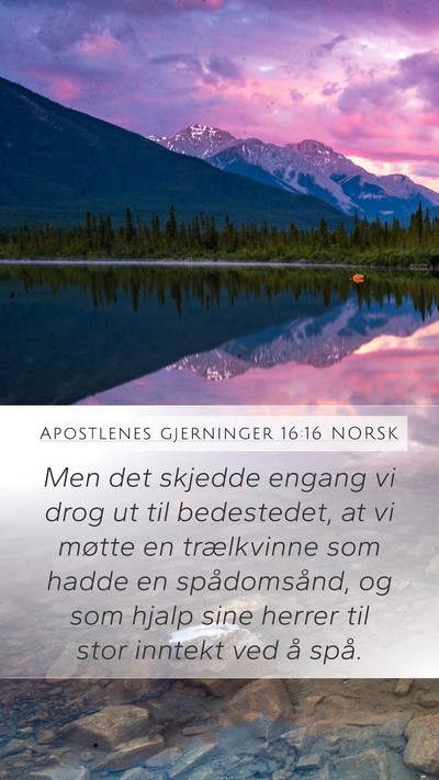 Apostlenes gjerninger 16:16 NORSK Bible Verse Image