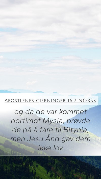 Apostlenes gjerninger 16:7 NORSK Bible Verse Image