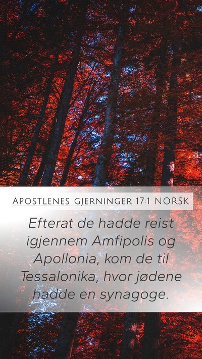 Apostlenes gjerninger 17:1 NORSK Bible Verse Image