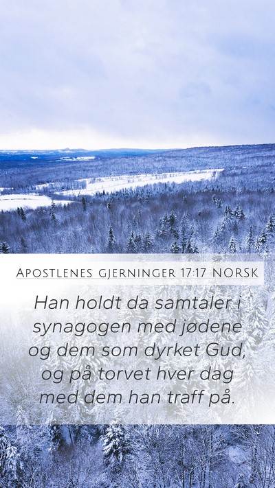 Apostlenes gjerninger 17:17 NORSK Bible Verse Image