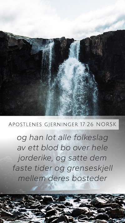 Apostlenes gjerninger 17:26 NORSK Bible Verse Image