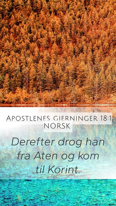 Apostlenes gjerninger 18:1 NORSK Bible Verse Image