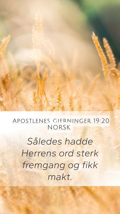 Apostlenes gjerninger 19:20 NORSK Bible Verse Image
