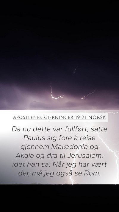 Apostlenes gjerninger 19:21 NORSK Bible Verse Image