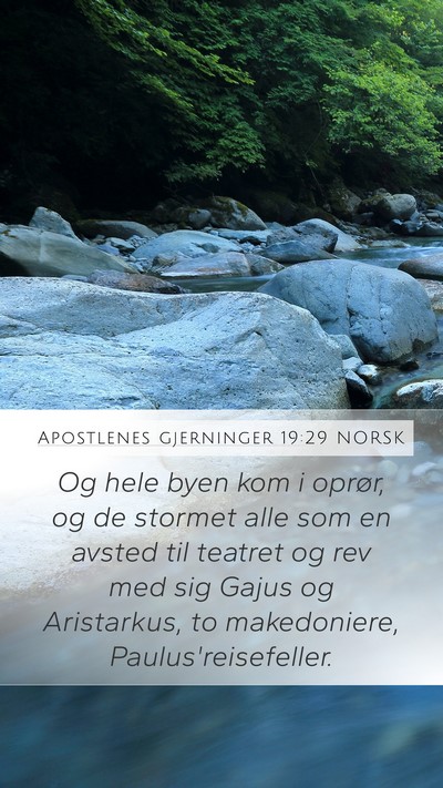 Apostlenes gjerninger 19:29 NORSK Bible Verse Image