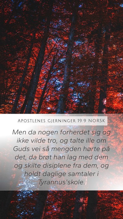 Apostlenes gjerninger 19:9 NORSK Bible Verse Image