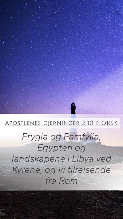 Apostlenes gjerninger 2:10 NORSK Bible Verse Image