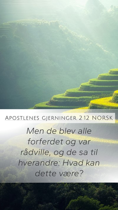 Apostlenes gjerninger 2:12 NORSK Bible Verse Image
