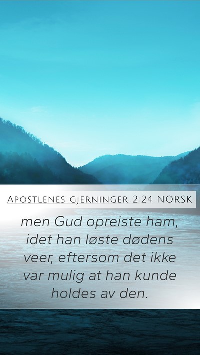 Apostlenes gjerninger 2:24 NORSK Bible Verse Image