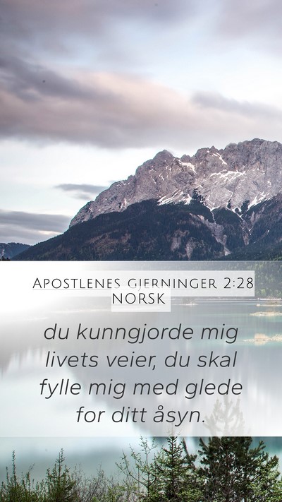 Apostlenes gjerninger 2:28 NORSK Bible Verse Image