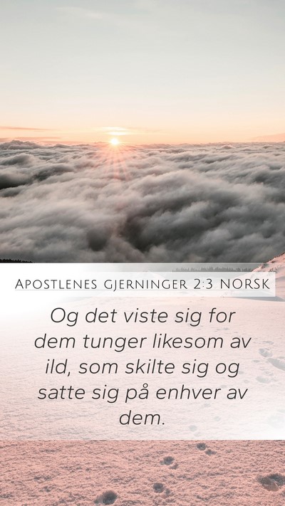 Apostlenes gjerninger 2:3 NORSK Bible Verse Image