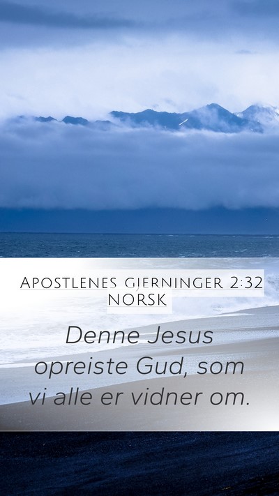 Apostlenes gjerninger 2:32 NORSK Bible Verse Image