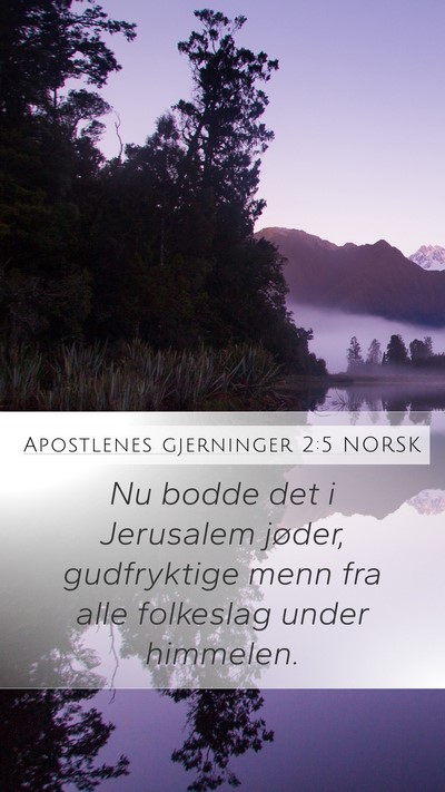 Apostlenes gjerninger 2:5 NORSK Bible Verse Image