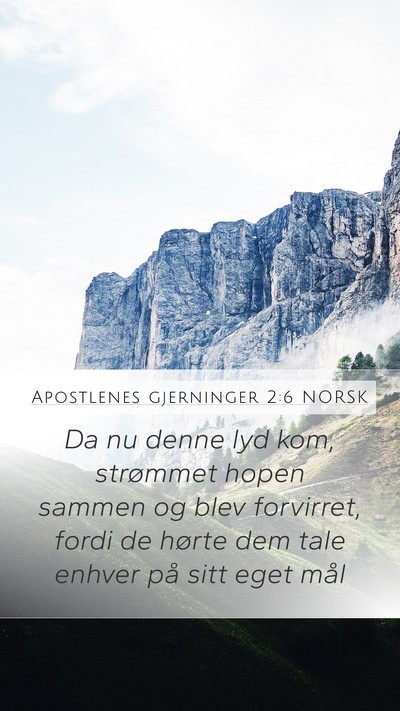 Apostlenes gjerninger 2:6 NORSK Bible Verse Image