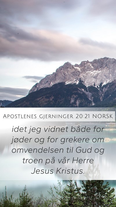 Apostlenes gjerninger 20:21 NORSK Bible Verse Image