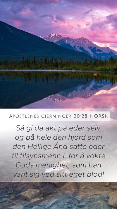 Apostlenes gjerninger 20:28 NORSK Bible Verse Image