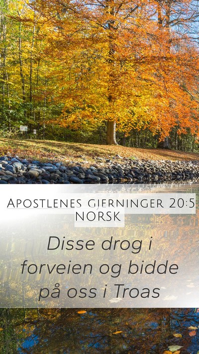 Apostlenes gjerninger 20:5 NORSK Bible Verse Image