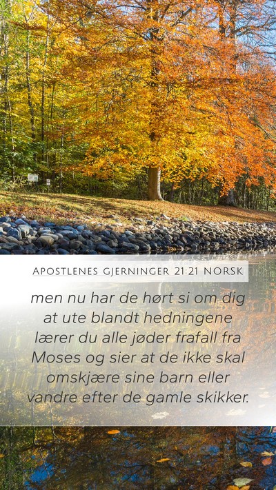 Apostlenes gjerninger 21:21 NORSK Bible Verse Image