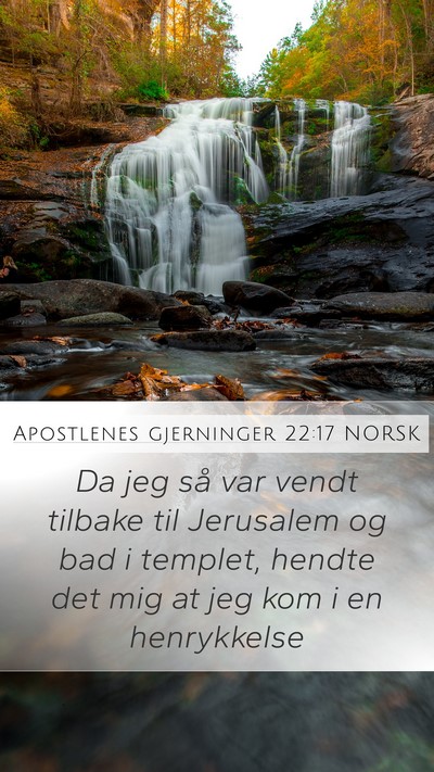 Apostlenes gjerninger 22:17 NORSK Bible Verse Image