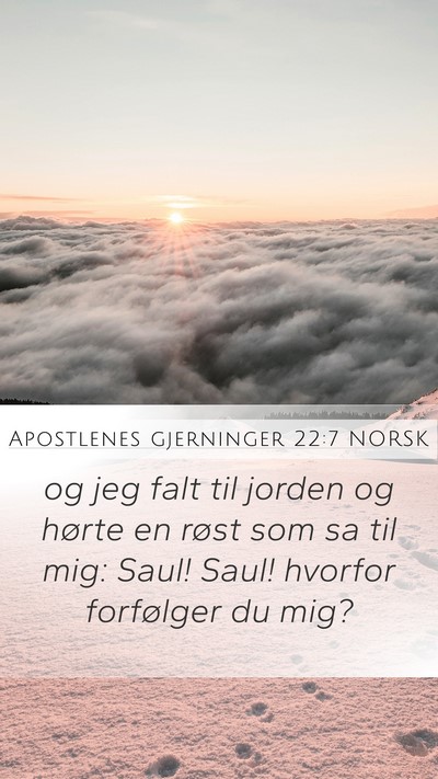 Apostlenes gjerninger 22:7 NORSK Bible Verse Image