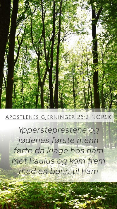 Apostlenes gjerninger 25:2 NORSK Bible Verse Image