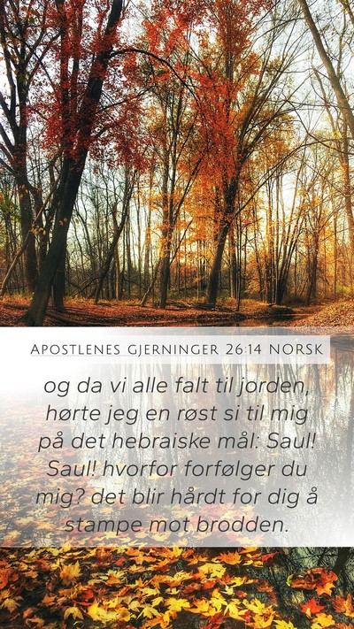 Apostlenes gjerninger 26:14 NORSK Bible Verse Image