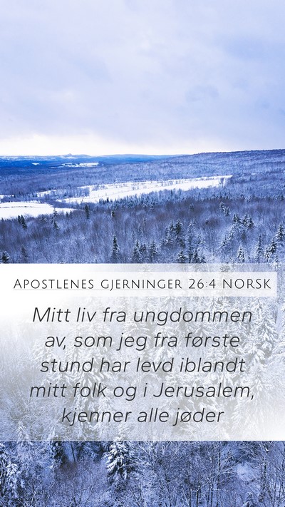 Apostlenes gjerninger 26:4 NORSK Bible Verse Image