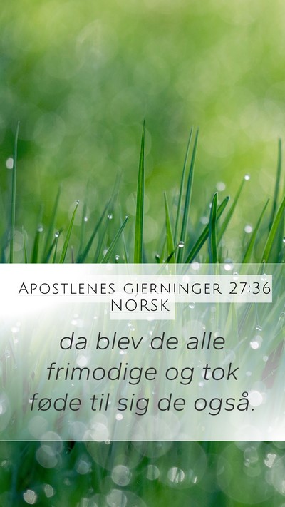 Apostlenes gjerninger 27:36 NORSK Bible Verse Image