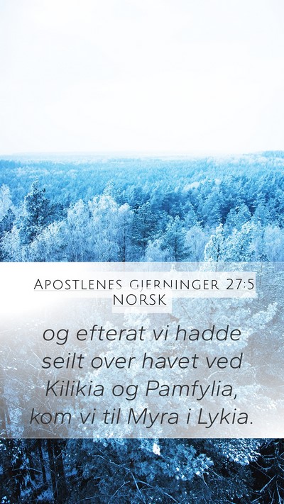 Apostlenes gjerninger 27:5 NORSK Bible Verse Image