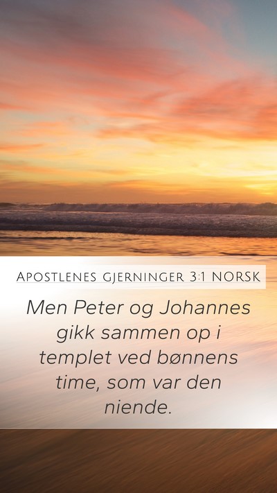 Apostlenes gjerninger 3:1 NORSK Bible Verse Image