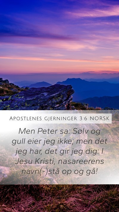 Apostlenes gjerninger 3:6 NORSK Bible Verse Image