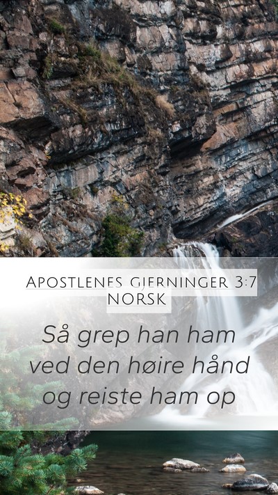 Apostlenes gjerninger 3:7 NORSK Bible Verse Image