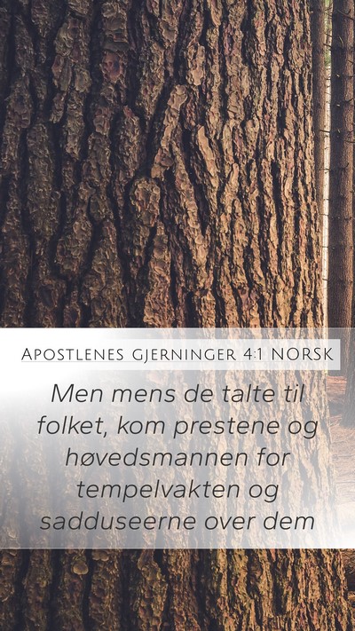 Apostlenes gjerninger 4:1 NORSK Bible Verse Image