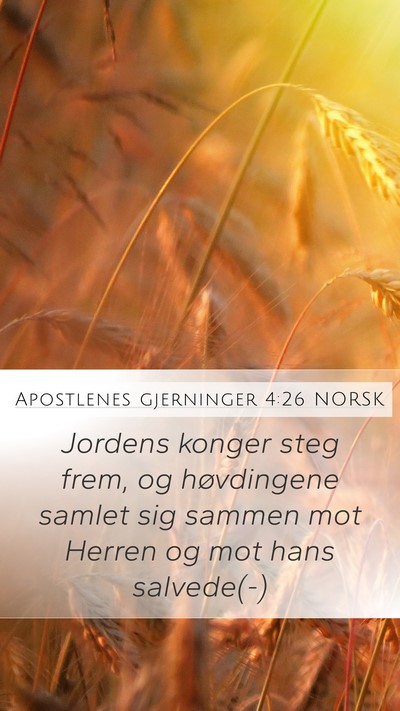 Apostlenes gjerninger 4:26 NORSK Bible Verse Image