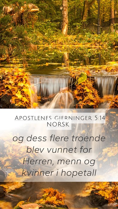 Apostlenes gjerninger 5:14 NORSK Bible Verse Image