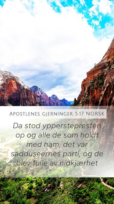 Apostlenes gjerninger 5:17 NORSK Bible Verse Image