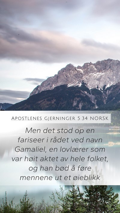 Apostlenes gjerninger 5:34 NORSK Bible Verse Image