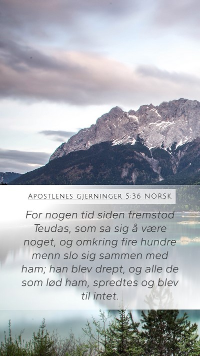 Apostlenes gjerninger 5:36 NORSK Bible Verse Image