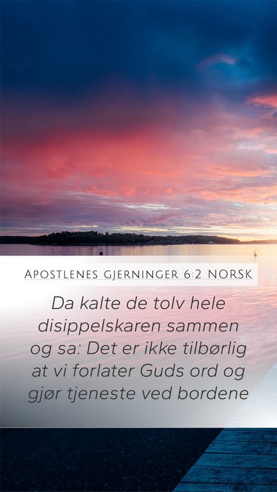 Apostlenes gjerninger 6:2 NORSK Bible Verse Image