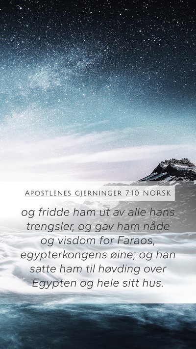 Apostlenes gjerninger 7:10 NORSK Bible Verse Image