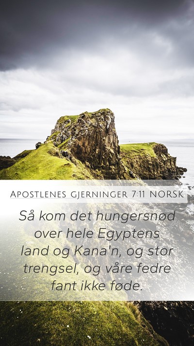 Apostlenes gjerninger 7:11 NORSK Bible Verse Image